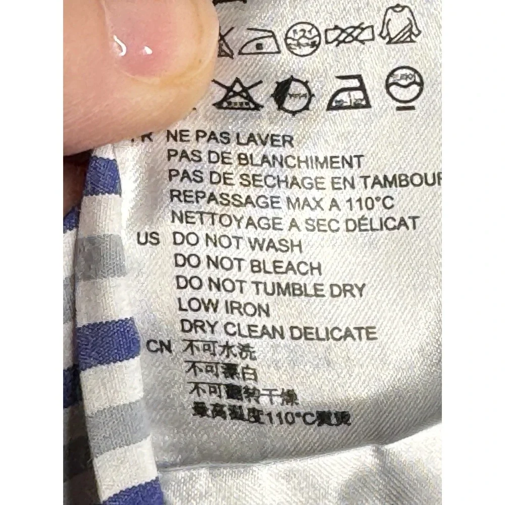 Sandro Paris Eyelet Cotton Tiered Mini Skirt Size 3 Ruffle Stripe Floral Prep‎ - Picture 6 of 9